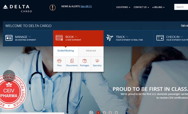 Delta Cargo lanza su sitio web totalmente rediseñado