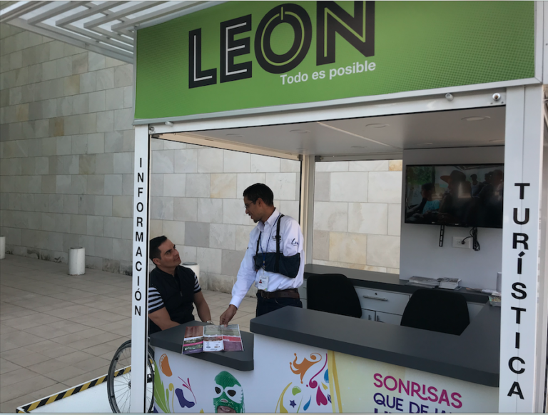 León, destino incluyente, estrenó puntos de información