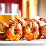 Shrimp grilled with beer