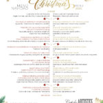 Menu Xmas Cafe de Artistes