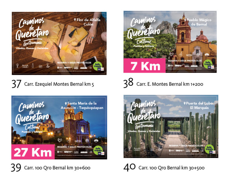 Los “Caminos de Querétaro” ya cuentan con señalética