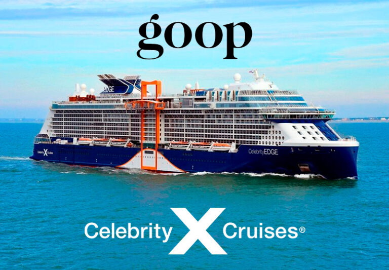 Consiéntete en un crucero wellness. Celebrity Cruises + Goop